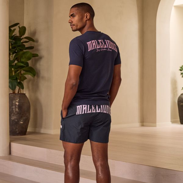 Malelions Boxer T-shirt Navy