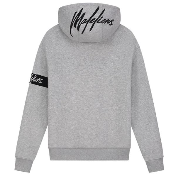 Malelions Captain Hoodie 2.0 Grijs