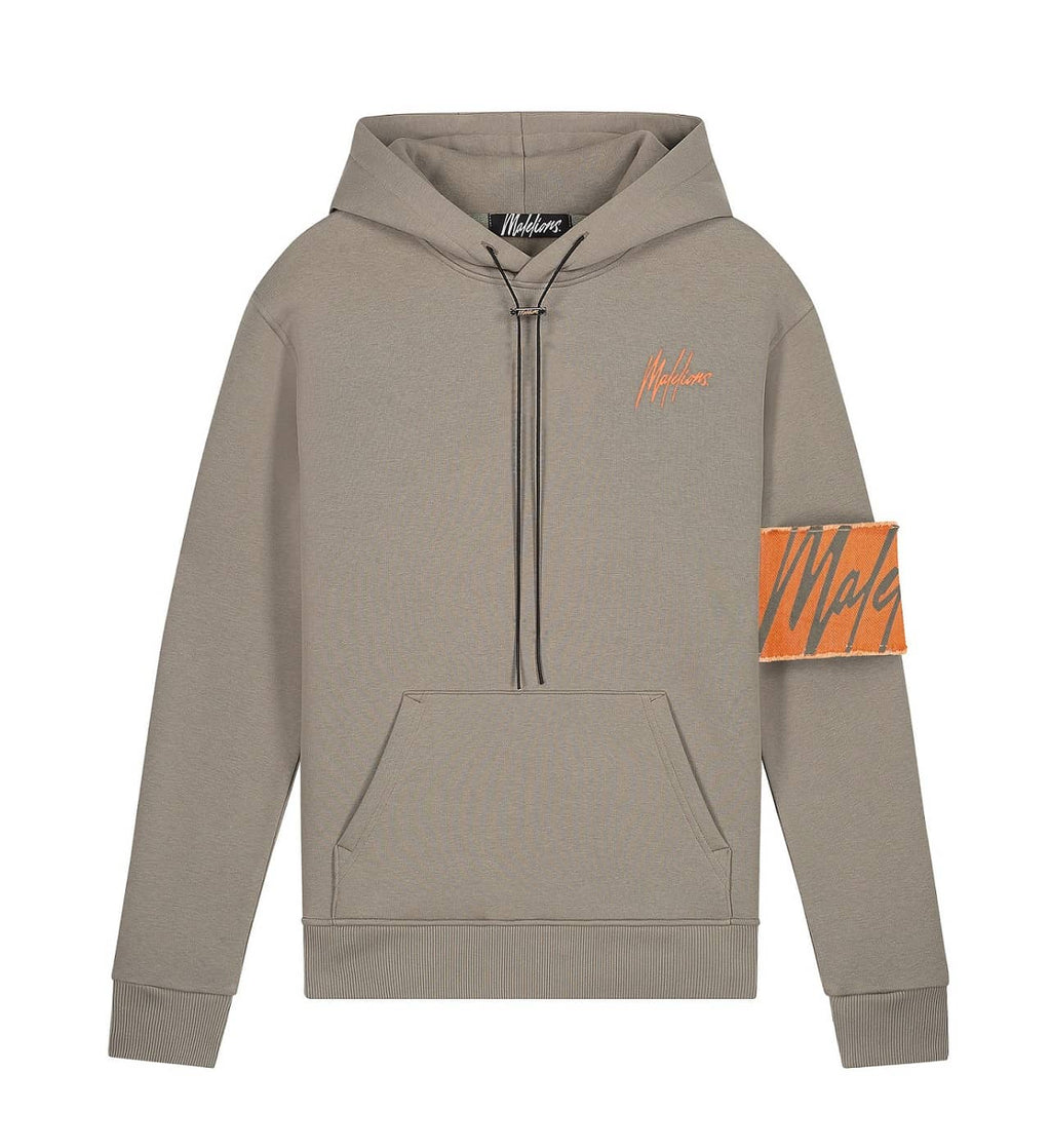 Malelions Captain Hoodie Beige M1-PS22-07