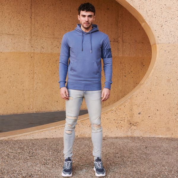 Malelions Captain Hoodie Blauw