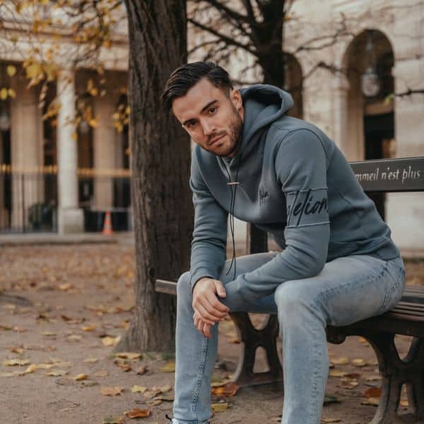 Malelions Captain Hoodie Blauw