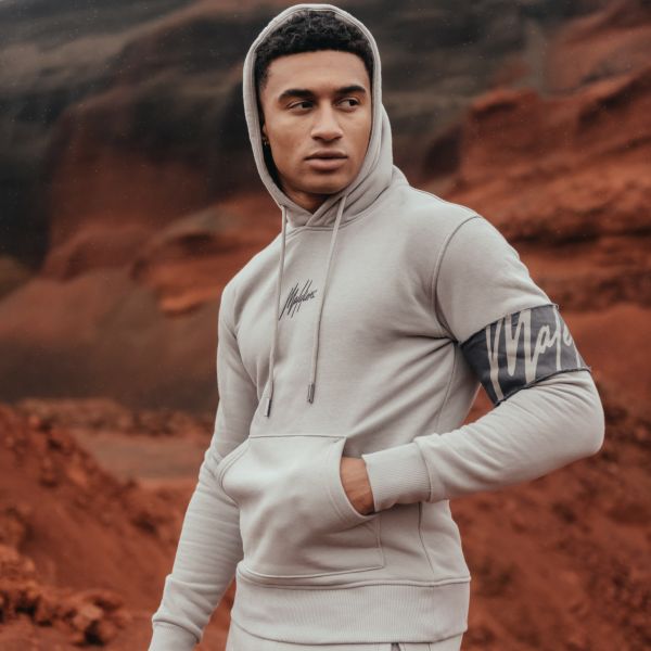 Malelions Captain Hoodie Grijs