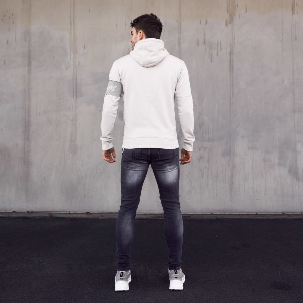 Malelions Captain Hoodie Licht Grijs