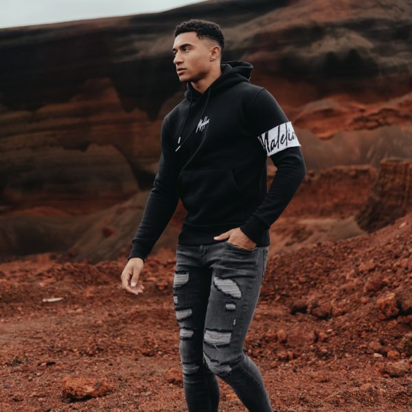 Malelions Captain Hoodie Zwart