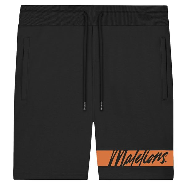 malelions captain korte broek zwart oranje