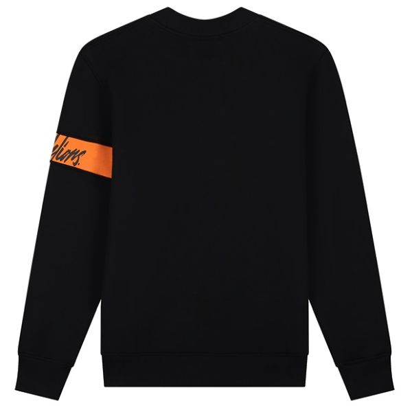 Malelions Captain Sweater 2.0 Zwart/Oranje