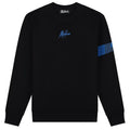Malelions Captain Sweater 2.0 Zwart/Blauw