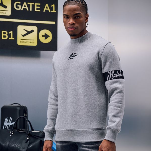 Malelions Captain Sweater 2.0 Grijs