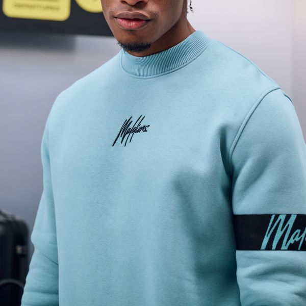 Malelions Captain Sweater 2.0 Licht Blauw