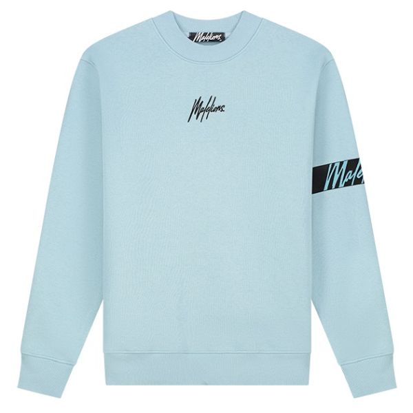 Malelions Captain Sweater 2.0 Licht Blauw