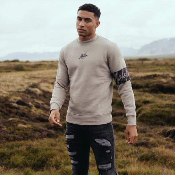 Malelions Captain Sweater Grijs