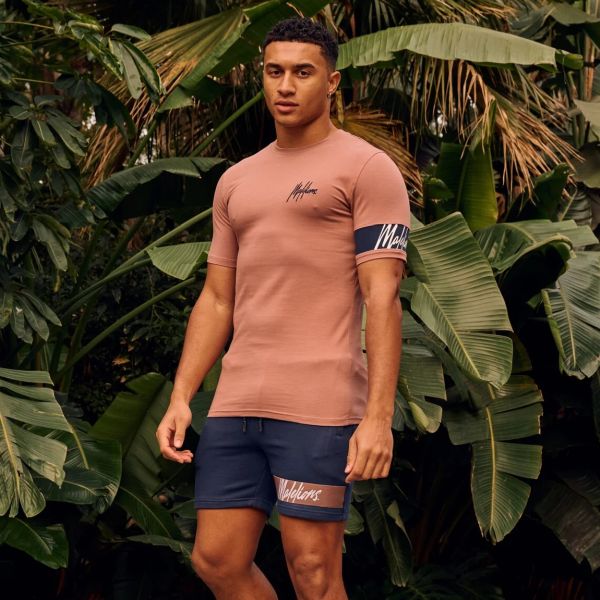 Malelions Captain T-shirt Light Mauve