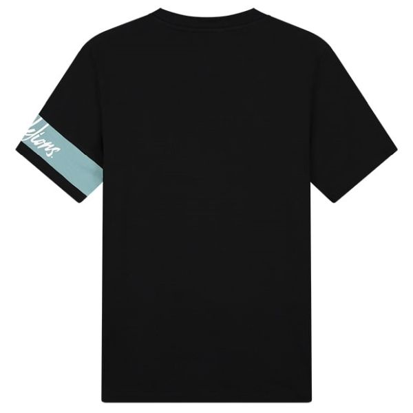 Malelions Captain T-shirt Zwart/Blauw