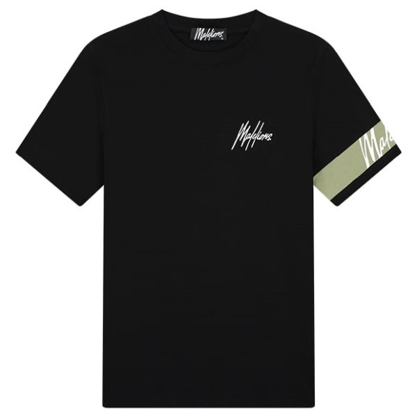 Malelions Captain T-shirt Zwart/Groen