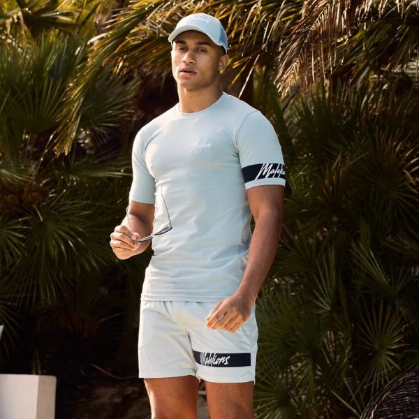 Malelions Captain T-shirt Licht Blauw