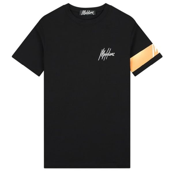 Malelions Captain T-shirt Zwart/Oranje