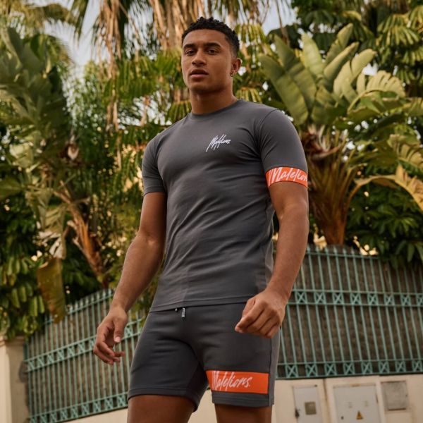 Malelions Captain T-shirt 2.0 Antraciet