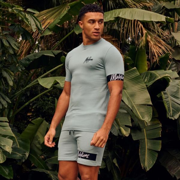 Malelions Captain T-shirt 2.0 Licht Blauw