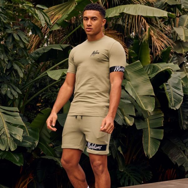 Malelions Captain T-shirt 2.0 Licht Groen
