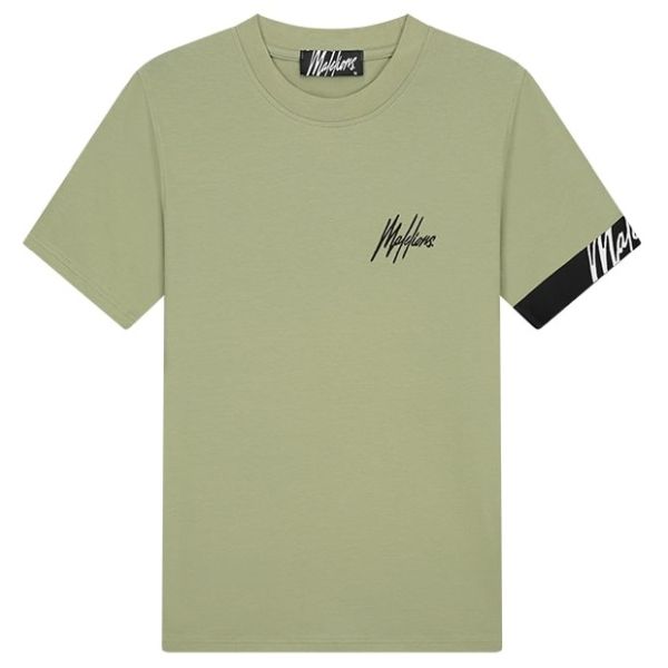 Malelions Captain T-shirt 2.0 Licht Groen