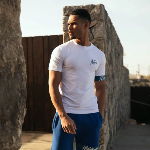 Malelions Captain T-shirt 2.0 Wit