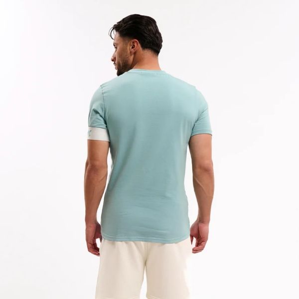 Malelions Captain T-shirt 2.0 Licht Blauw