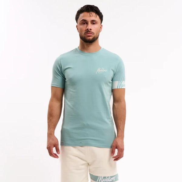 Malelions Captain T-shirt 2.0 Licht Blauw