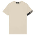 malelions captain t-shirt 2.0 beige