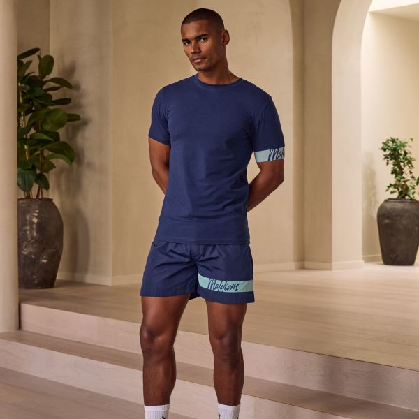 Malelions Captain 2.0 T-shirt Navy