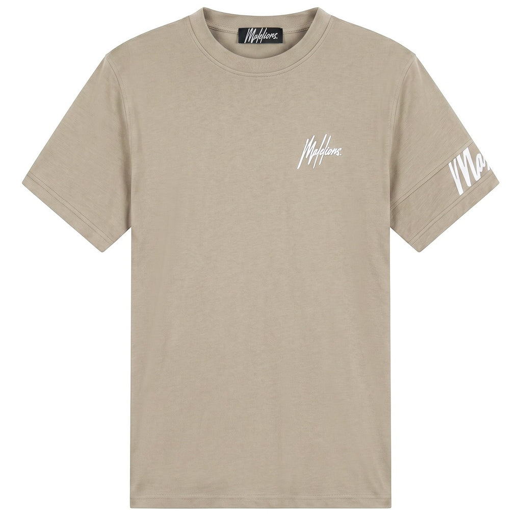 Malelions Captain T-shirt Beige