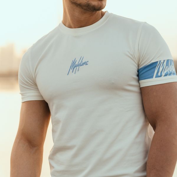 Malelions Captain T-shirt Off White