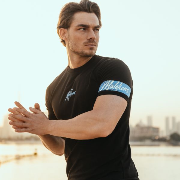 Malelions Captain T-shirt Zwart