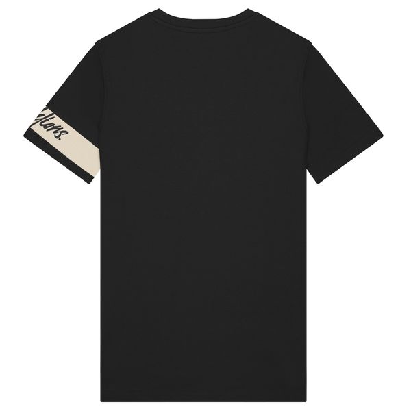 malelions captain t-shirt zwart-beige