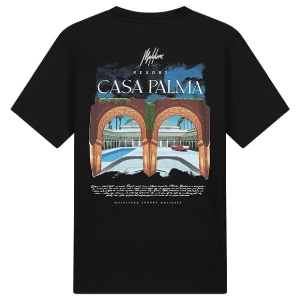 Malelions Luxury Resort T-shirt Zwart