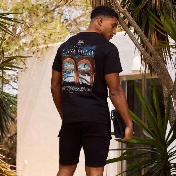 Malelions Luxury Resort T-shirt Zwart