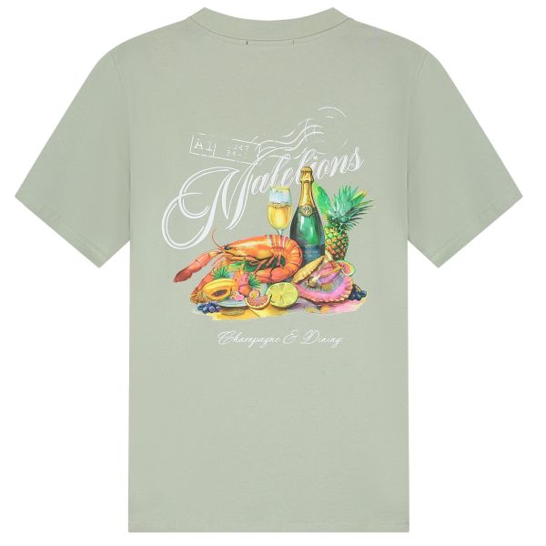 Malelions Champagne T-shirt Licht Groen