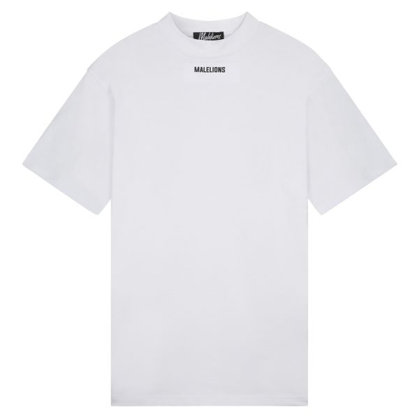 Malelions Collar T-shirt Wit