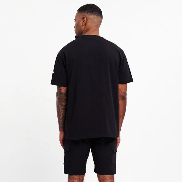 Malelions Collar T-shirt Zwart