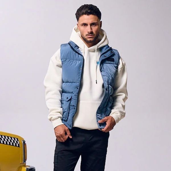 Malelions Crinkle Padded Bodywarmer Blauw