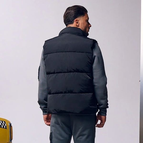 Malelions Crinkle Padded Bodywarmer Zwart