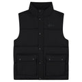Malelions Crinkle Padded Bodywarmer Zwart
