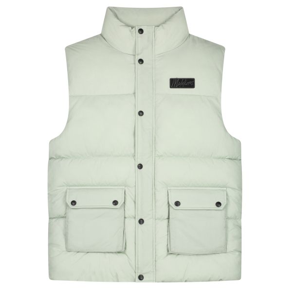 Malelions Crinkle Padded Bodywarmer Grijs