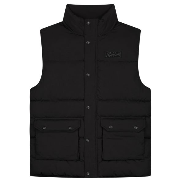Malelions Crinkle Padded Bodywarmer Zwart