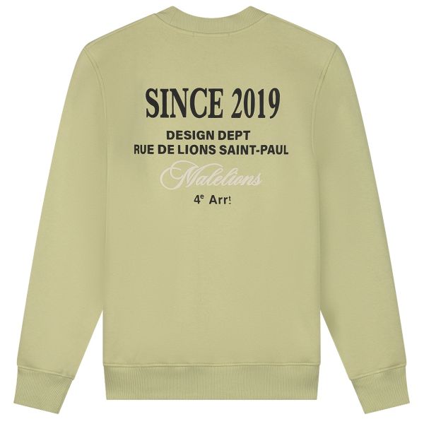 Malelions Design Sweater Licht Groen