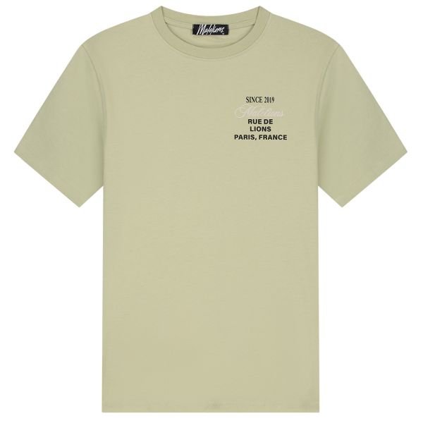 Malelions Design T-shirt Licht Groen