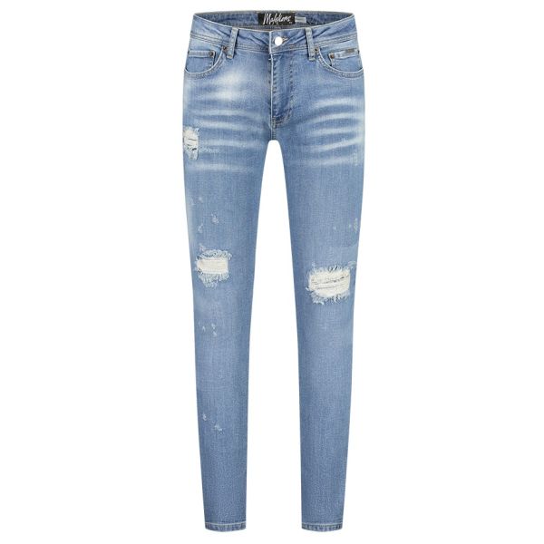 Malelions Destroyer Jeans Licht Blauw