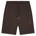 Malelions Diagonal Seersucker Korte Broek Bruin