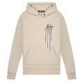 malelions dripped hoodie beige