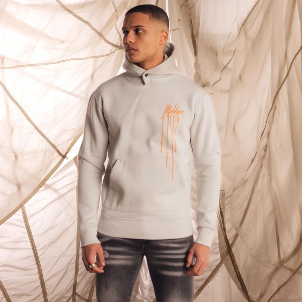 malelions dripped hoodie licht grijs 1