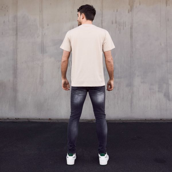 Malelions Dripped T-shirt Beige